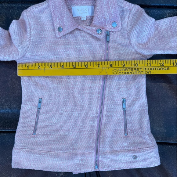 ✨GUCCI Pink Moto Jacket 18/24 Months - Picture 6 of 14